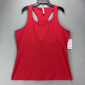 NWT Ebb & Flow Red Bra Top Racerback Tank Sz XL Activewear Athleisure Workout